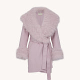 Solene Fox Fur Collar Coat