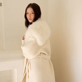 Aurelie Fox Fur Collar Coat