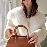 Aurelie Fox Fur Collar Coat