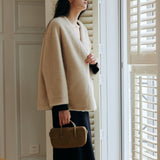 Maria Jacket in Eco Fur (Beige)