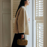 Maria Jacket in Eco Fur (Beige)