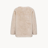 Maria Jacket in Eco Fur (Beige)